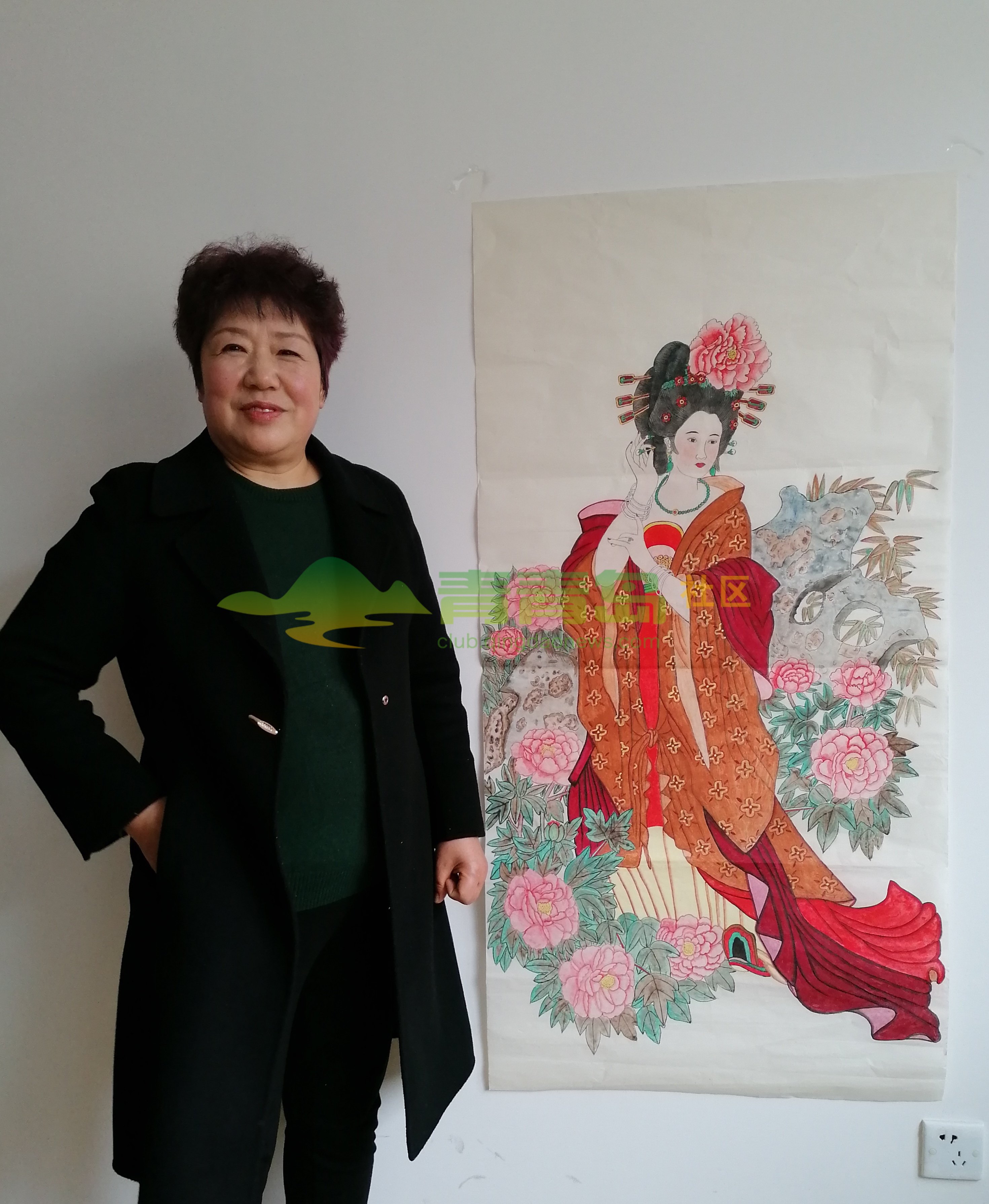 青岛女画家周丽工笔画作品清赏：青岛李岩摄影报道-青青岛社区